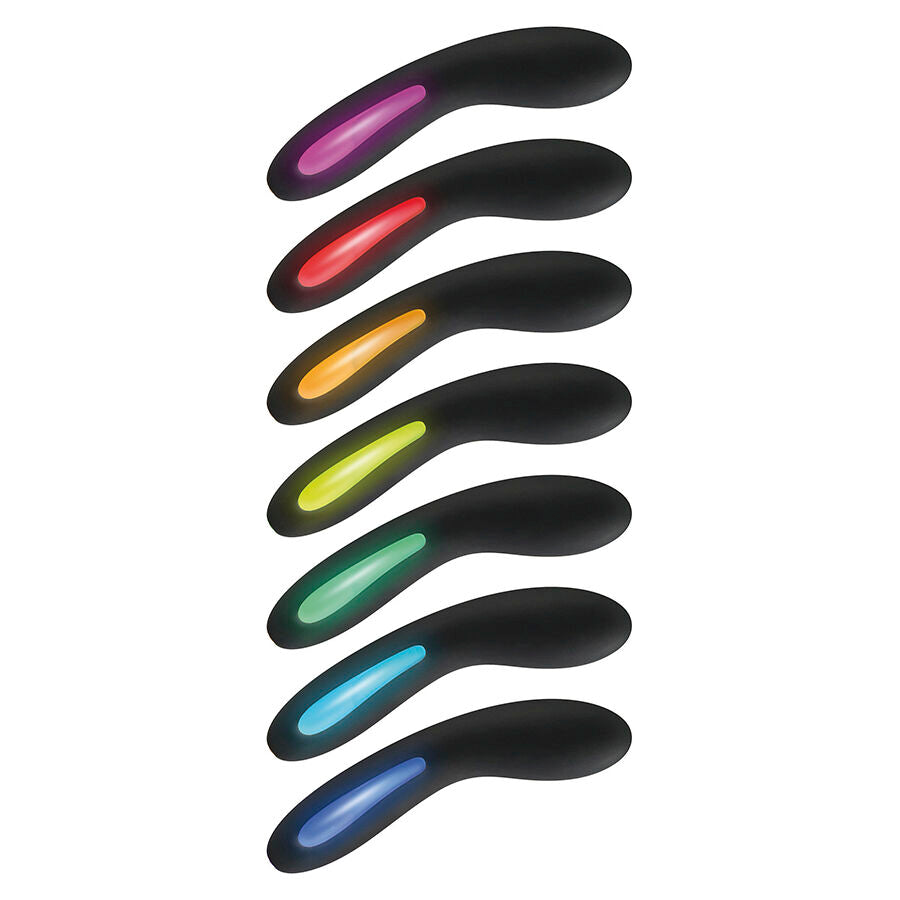 TOYJOY - BLACK VIBRATOR WITH GLOWING LIGHT