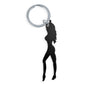 DIABLO PICANTE - KEYCHAIN WITH FEMALE SILHOUETTE IN BLACK WITH BOTTLE OPENER
