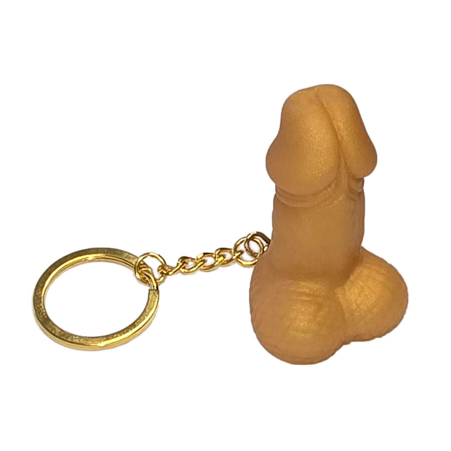 DIABLO PICANTE - PENIS-SHAPED KEYCHAIN, GOLD