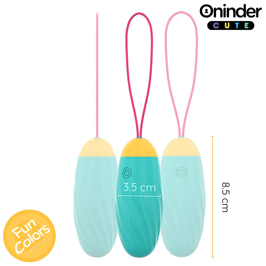 ONINDER CUTE – Vibrating Love and Pleasure Egg – Rotating Silicone Gemstones – Free Global App