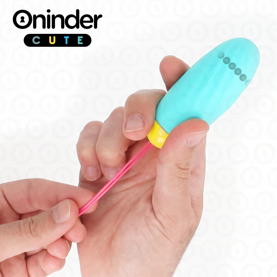 ONINDER CUTE – Vibrating Love and Pleasure Egg – Rotating Silicone Gemstones – Free Global App