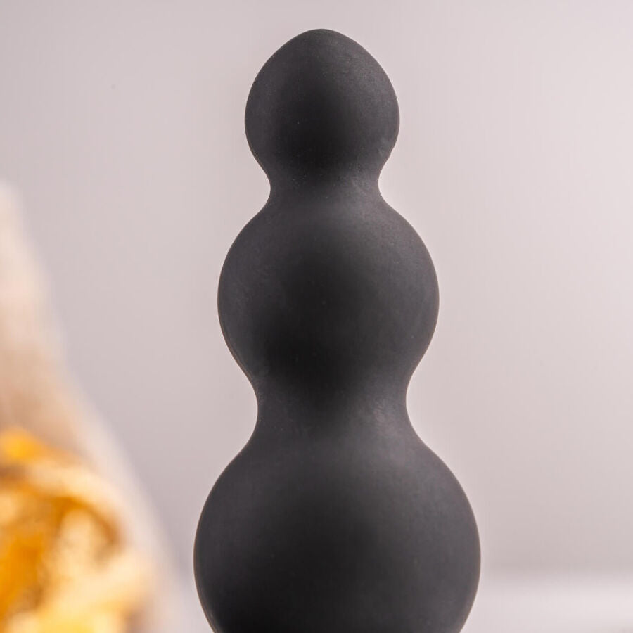 ROCKS-OFF - PETITE SENSATIONS BUBBLES ANAL PLUG VIBRATOR BLACK
