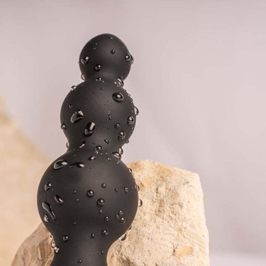 ROCKS-OFF - PETITE SENSATIONS BUBBLES ANAL PLUG VIBRATOR BLACK