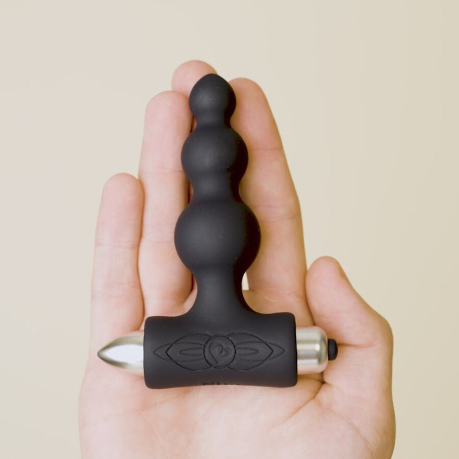 ROCKS-OFF - PETITE SENSATIONS BUBBLES ANAL PLUG VIBRATOR BLACK