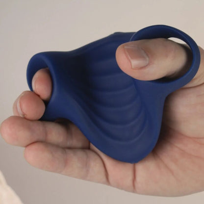 ROCKS-OFF - PALM BLUE FLEXIBLE VIBRATOR-MASTURBATOR