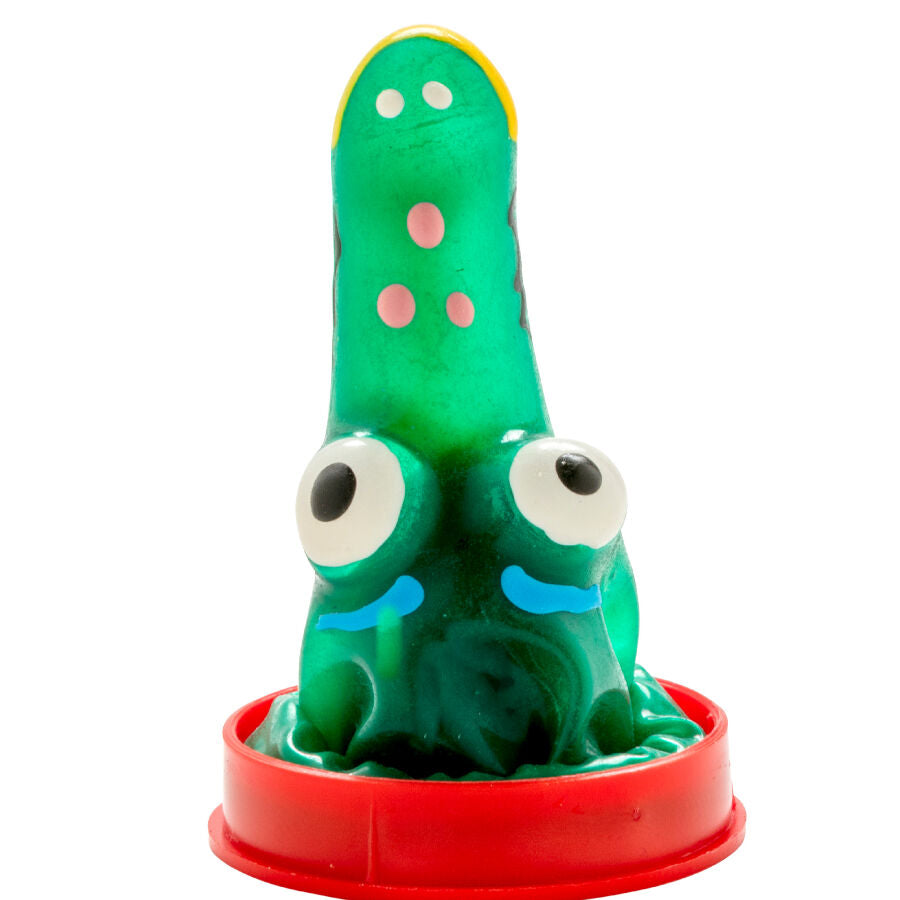 CONDOMERIE - HAND-PAINTED NOVELTY CONDOMS CROCODILE MODEL 1