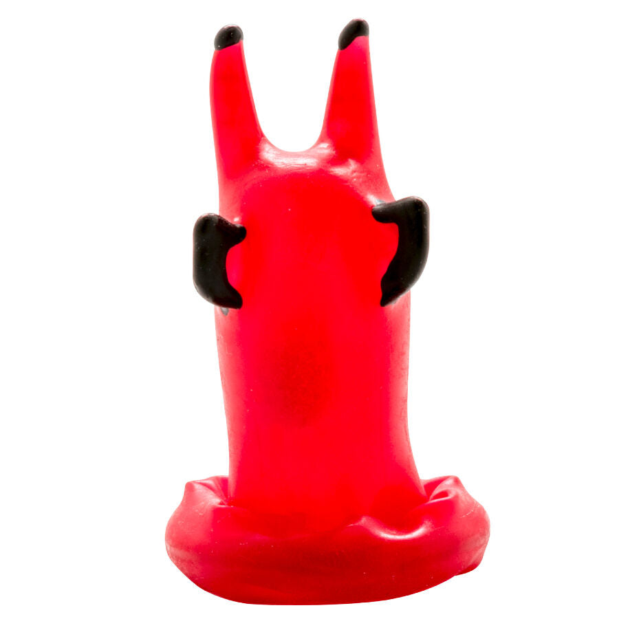 CONDOMERIE - HAND-PAINTED NOVELTY CONDOMS RED DEVIL