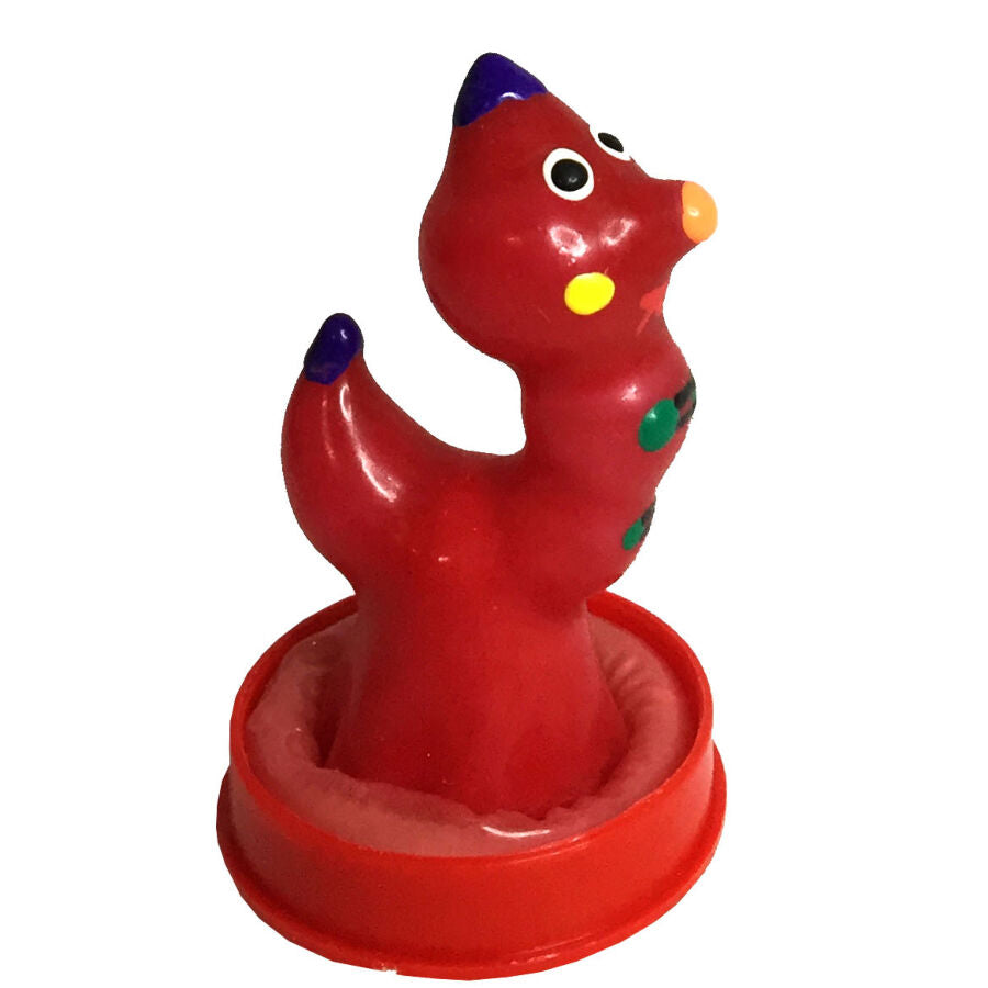 CONDOMERIE - HAND-PAINTED NOVELTY CONDOMS WORM