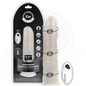 COCK MILLER - DILDO WITH SUCTION CUPS, LIGHTS AND VIBRATION WITH REMOTE CONTROL WHITE 19.5 CM