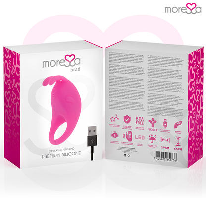 MORESSA - PREMIUM SILICONE RECHARGEABLE BRAD PINK