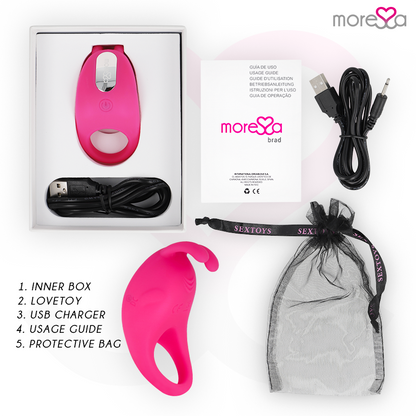 MORESSA - PREMIUM SILICONE RECHARGEABLE BRAD PINK