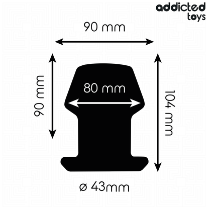ADDICTED TOYS - EXTREMELY HOLLOW ANAL PLUG SIZE L 10.4 CM