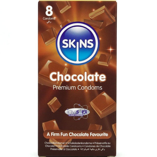 SKINS - CHOCOLATE PREMIUM CONDOMS PACK OF 8