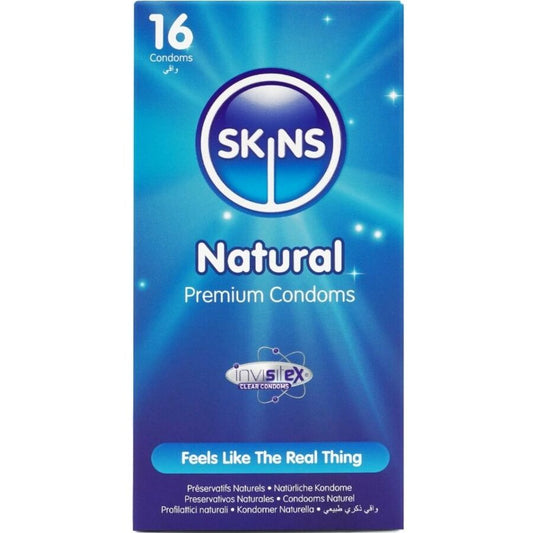 SKINS - NATURAL PREMIUM CONDOMS PACK OF 16