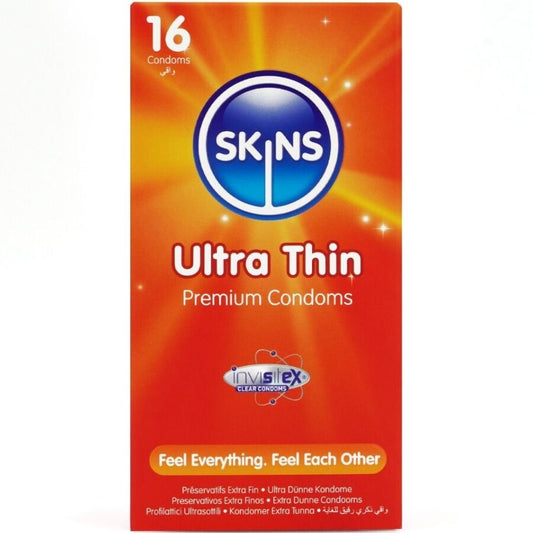 SKINS - ULTRA-THIN PREMIUM CONDOMS PACK OF 16