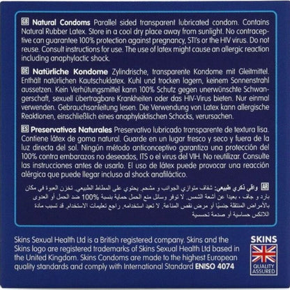 SKINS - NATÜRLICHE PREMIUM-KONDOME PACKUNG 4