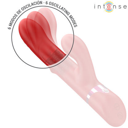 INTENSE - LELE MULTIFUNCTION VIBRATOR ROTATING & OSCILLATING & STIMULATING RED