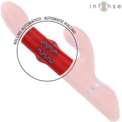 INTENSE - LELE MULTIFUNCTION VIBRATOR ROTATING & OSCILLATING & STIMULATING RED