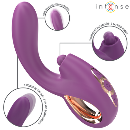 INTENSE - LALI MULTIFUNCTIONAL G-SPOT VIBRATOR TAPPING & THRUSTING & VIBRATION PURPLE