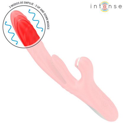 INTENSE - KAROL MULTIFUNCTIONAL VIBRATOR THRUST & STIMULATION & STIMULATING WAVES RED