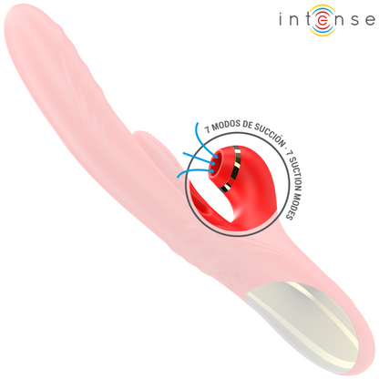 INTENSE - KAROL MULTIFUNCTIONAL VIBRATOR THRUST & STIMULATION & STIMULATING WAVES RED