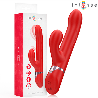 INTENSE - LELE MULTIFUNCTION VIBRATOR ROTATING & OSCILLATING & STIMULATING RED