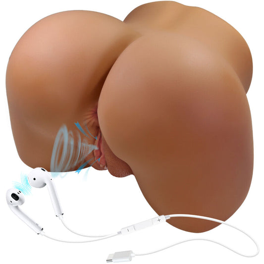 CRAZY BULL - WENDY REALISTIC FEMALE BUTTOCK VIBRATOR AND SUCKER WITH SOUND 11 KG