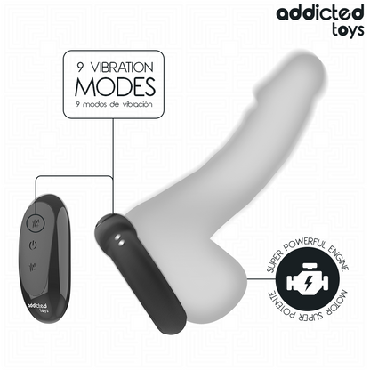 ADDICTED TOYS - VIBRIERENDER COCKRING MIT WÄRMEEFFEKT UND FERNBEDIENUNG