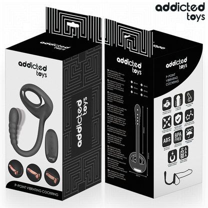 ADDICTED TOYS - P-SPOT VIBRATING COCK RING WITH REMOTE CONTROL