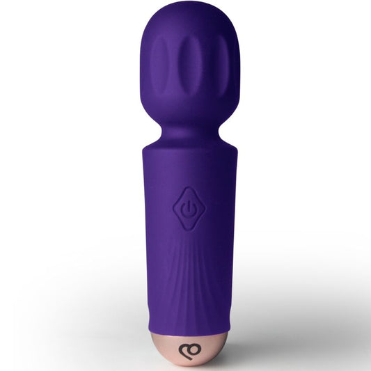 ROCKS-OFF - 16-FUNCTION MINI RECHARGEABLE WAND VIOLET DREAM