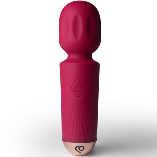 ROCKS-OFF – 16-FUNCTION RECHARGEABLE MINI WAND, AZALEA RED