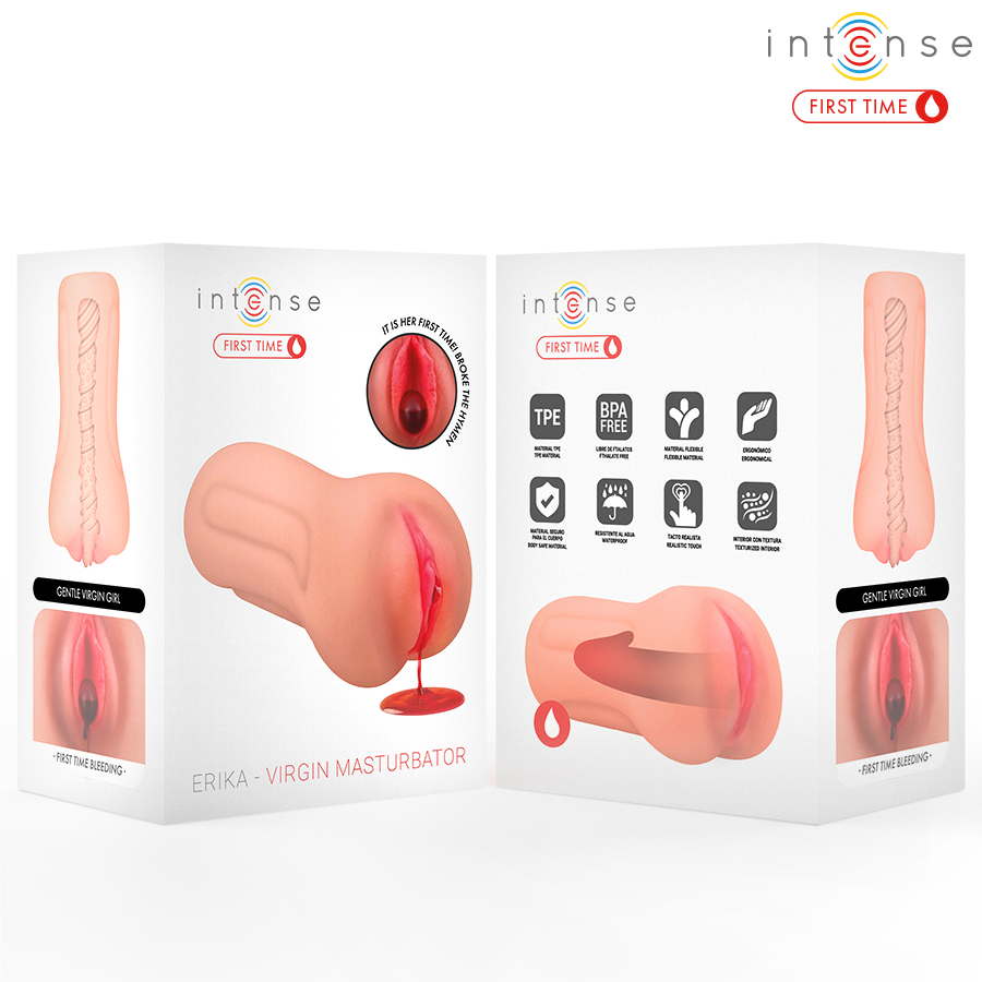 INTENSE FIRST TIME - ERIKA JUNGFRAU MASTURBATOR MIT BLUTUNG