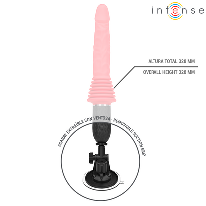 INTENSE - CYNTHIA REMOTE CONTROL VIBRATING DILDO WITH HEATING FUNCTION