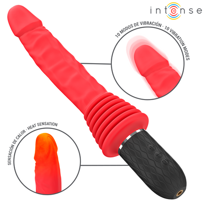 INTENSE - CYNTHIA REMOTE CONTROL VIBRATING DILDO WITH HEATING FUNCTION