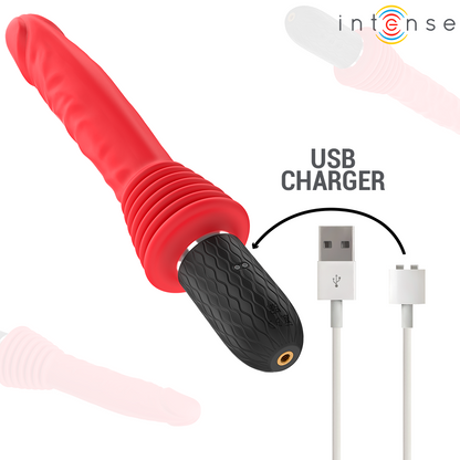 INTENSE - CYNTHIA REMOTE CONTROL VIBRATING DILDO WITH HEATING FUNCTION