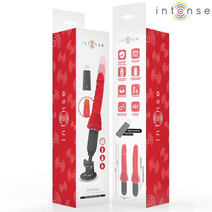 INTENSE - CYNTHIA REMOTE CONTROL VIBRATING DILDO WITH HEATING FUNCTION
