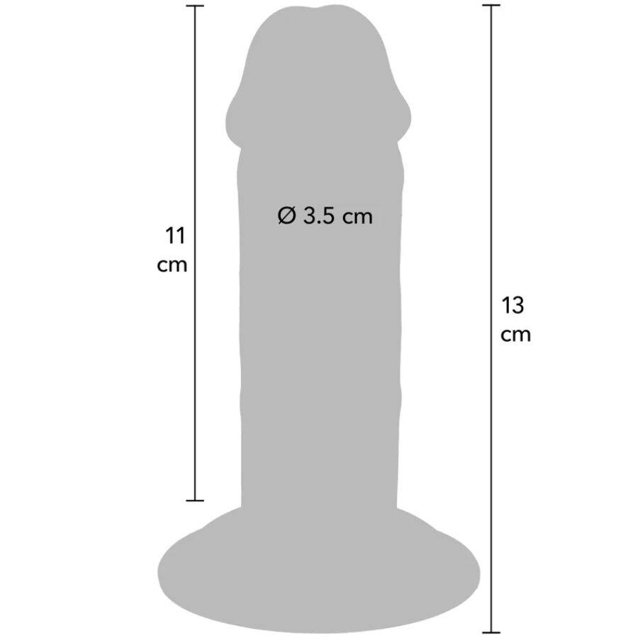 GET REAL - DELUXE THICK DOUBLE DENSITY TPE PENDULOUS, 13 CM