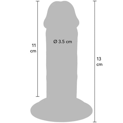 GET REAL - DELUXE THICK DOUBLE DENSITY TPE PENDULOUS, 13 CM