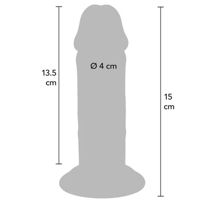 GET REAL - DELUXE DUAL DENSITY TPE DILDO SET, 15 CM