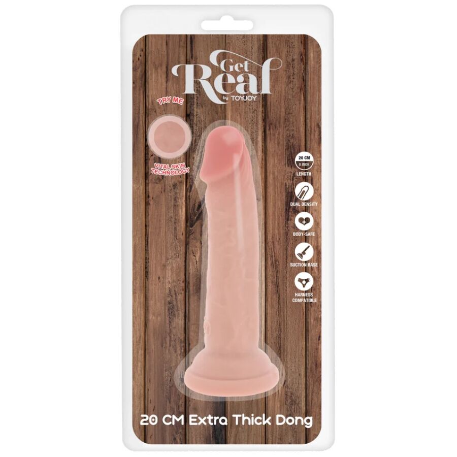 GET REAL - DELUXE THICK DOUBLE DENSITY TPE PENDULOUS 20 CM