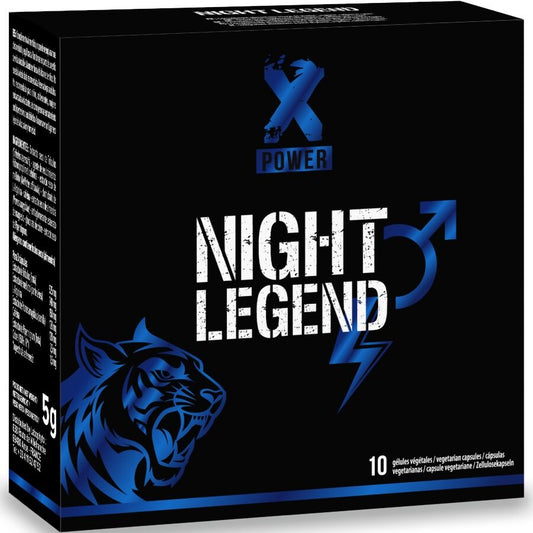 XPOWER – NIGHT LEGEND FAST-ACTING STIMULANT FOR ERECTION AND PERFORMANCE 10 CAPSULES