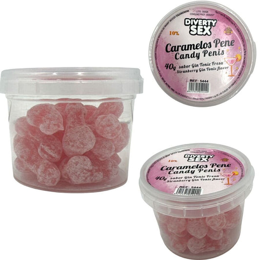 DIABLO PICANTE – 20 penis-shaped gin and tonic flavored candies