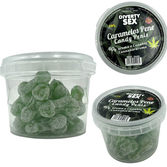 DIABLO GOLOSO - 20 PENIS CANDIES CANNABIS FLAVOR