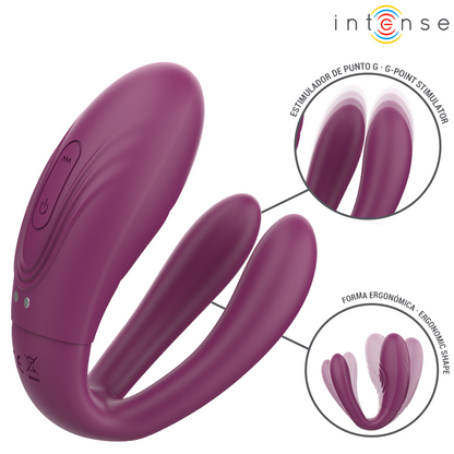 INTENSE - SANDRA KLAPPE- UND VIBRATIONSKLEMMSTIMULATOR MIT FERNBEDIENUNG