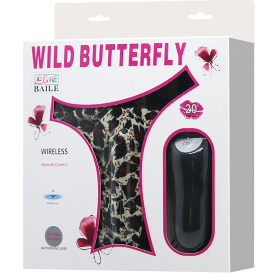 BAILE - Thong with vibrating ball and remote control, Black