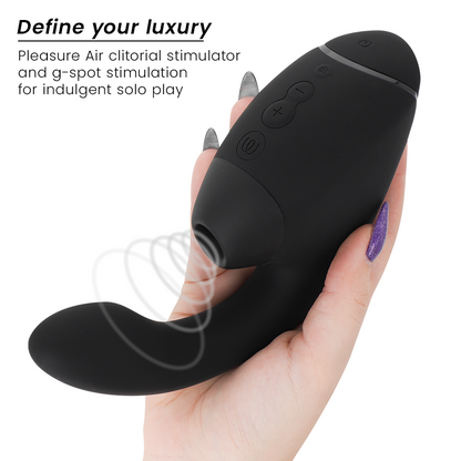 WOMANIZER - DUO NEXT DOUBLE CLITORAL & G-SPOT STIMULATOR BLACK