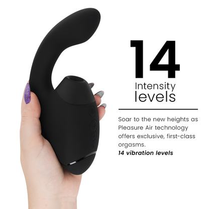 WOMANIZER - DUO NEXT DOUBLE CLITORAL & G-SPOT STIMULATOR BLACK
