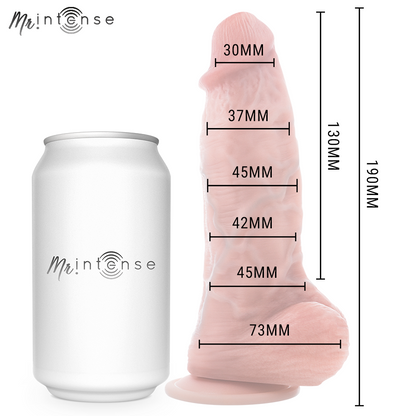 MR INTENSE - KLEINER SPENCER SILIKONDILDO 19 CM -Ø- 4,5 CM