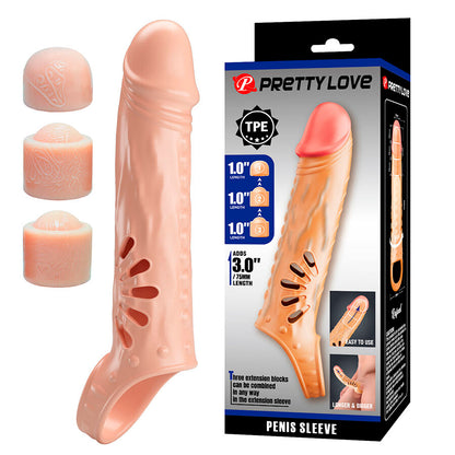 PRETTY LOVE - PENIS SLEEVE WITH EXTENSIONS