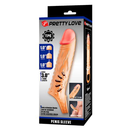 PRETTY LOVE - PENIS SLEEVE WITH EXTENSIONS
